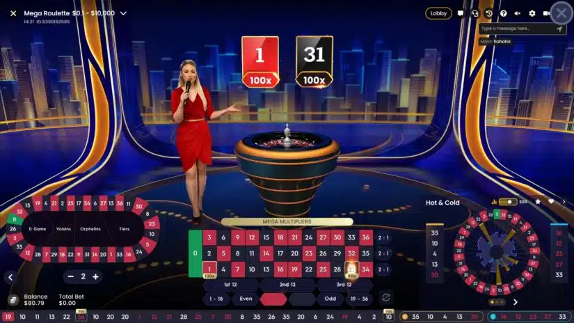 Rates Mega Roulette